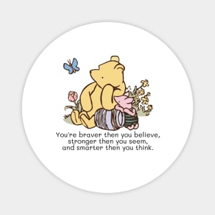 Winnie the Pooh and Piglet Magnet